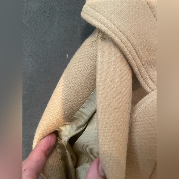 Reiss Tor Belted Wool Blend Coat In Camel NWT  US 4 - Picture 8 of 16